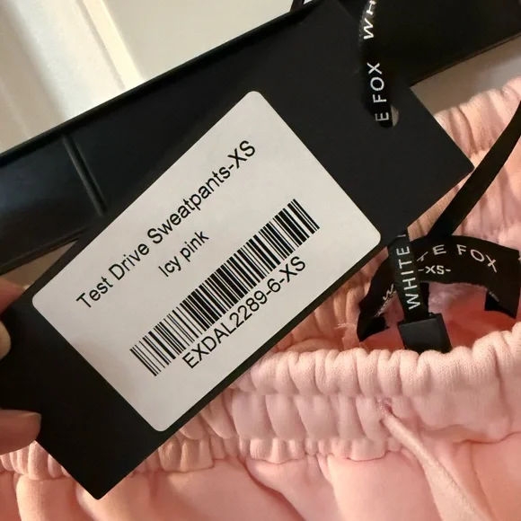 NWT White Fox Test Drive Sweatpants in size XS color Icy Pink - Picture 3 of 6